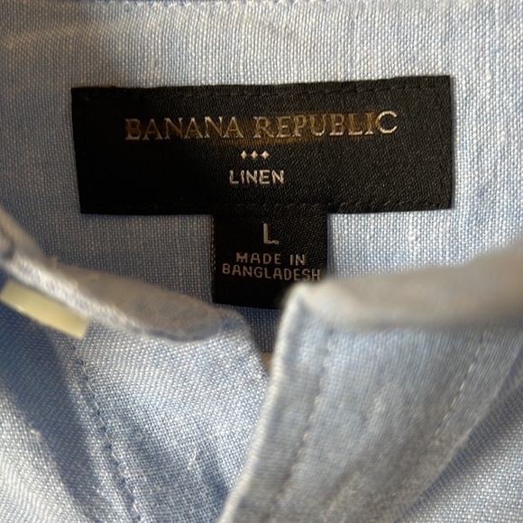 Men’s Linen shirt Banana Republic Size L - Picture 2 of 7